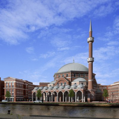 Amsterdam Piri Reis alanına yapılacak Ayasofya Camisi.