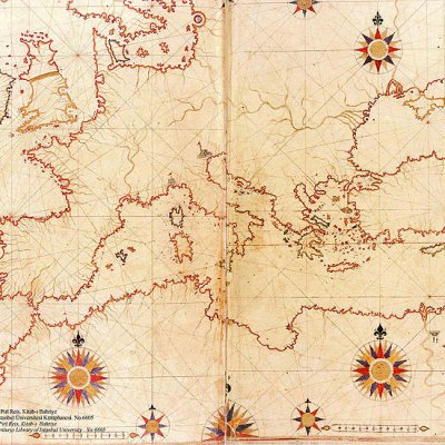 Piri Reis'in Avrupa ve Akdeniz Haritası