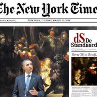 Obama'nın Rijksmuseum'da (Hollanda Ulusal Müzesi) Basın toplantısı