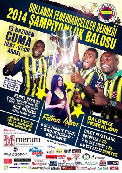 Hollanda Fenerbahçeliler derneği 2014 Şampiyonluk gecesi