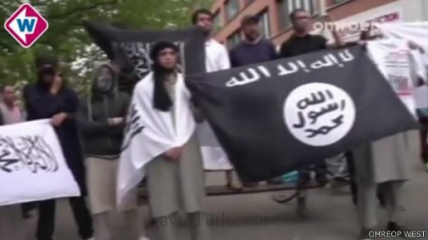 Hollanda'da IŞİD göstericileri