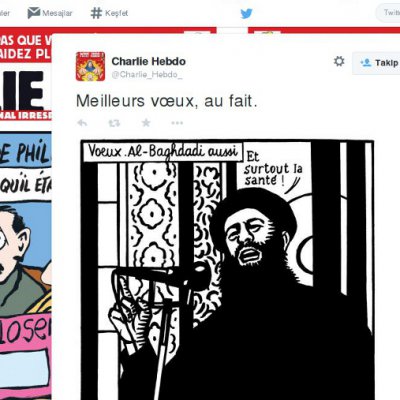 Charlie Hebdo dergisinin IŞİD karikatürü