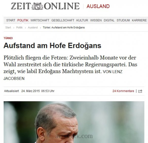 Die Zeit: Erdoğan'ın sarayında ayaklanma
