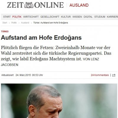 Die Zeit: Erdoğan'ın sarayında ayaklanma